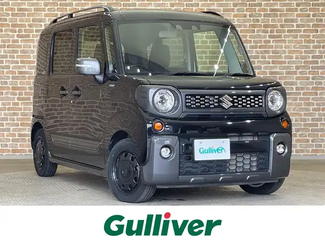 スズキ スペーシア ギア HYBRID XZターボ 岩手県 2021(令3)年 1.7万km ブルーイッシュブラックパール3 ４WD/ターボ/両側パワースライドドア/スズキセーフティサポート/デュアルカメラブレーキサポート/車線逸脱警報/標識認識機能/先行車発進お知らせ機能/アダプティブクルーズコントロール/ハイビームアシスト/リヤパーキングセンサー/カラーヘッドアップディスプレイ/誤発進抑制機能/パドルシフト/前席シートヒーター/ロールサンシェード/スリムサーキュレーター/全方位モニター用カメラパッケージ装着車/LEDヘッドライト/純正14インチスチールホイール