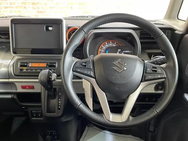 スズキ スペーシア ギア HYBRID XZターボ 岩手県 2021(令3)年 1.7万km ブルーイッシュブラックパール3 ４WD/ターボ/両側パワースライドドア/スズキセーフティサポート/デュアルカメラブレーキサポート/車線逸脱警報/標識認識機能/先行車発進お知らせ機能/アダプティブクルーズコントロール/ハイビームアシスト/リヤパーキングセンサー/カラーヘッドアップディスプレイ/誤発進抑制機能/パドルシフト/前席シートヒーター/ロールサンシェード/スリムサーキュレーター/全方位モニター用カメラパッケージ装着車/LEDヘッドライト/純正14インチスチールホイール