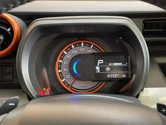 スズキ スペーシア ギア HYBRID XZターボ 岩手県 2021(令3)年 1.7万km ブルーイッシュブラックパール3 ４WD/ターボ/両側パワースライドドア/スズキセーフティサポート/デュアルカメラブレーキサポート/車線逸脱警報/標識認識機能/先行車発進お知らせ機能/アダプティブクルーズコントロール/ハイビームアシスト/リヤパーキングセンサー/カラーヘッドアップディスプレイ/誤発進抑制機能/パドルシフト/前席シートヒーター/ロールサンシェード/スリムサーキュレーター/全方位モニター用カメラパッケージ装着車/LEDヘッドライト/純正14インチスチールホイール