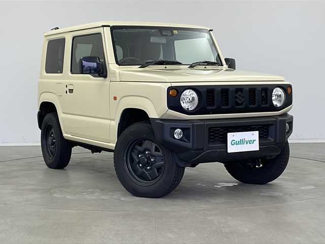 スズキ ジムニー XL 新潟県 2022(令4)年 3.5万km シフォンアイボリーM スマートキー/社外メモリナビ(AVIC-RL512)/フルセグTV/バックカメラ/ETC/純正ゴムフロアマット/革調シートカバー/社外リアラダー/スペアキー/ターボ
