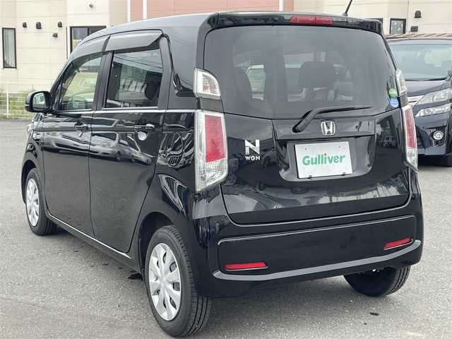ホンダ Ｎ ＷＧＮ G 道央・札幌 2018(平30)年 4.7万km クリスタルブラックパール 登録時走行距離　46930km/社外オーディオ/電動格納ミラー/社外フロアマット/バニティミラー/ライトレベライザー/フロント間欠ワイパー/プッシュスタート/スマートキー/スペアキー×１/横滑り防止装置/ABS/取説/保証書