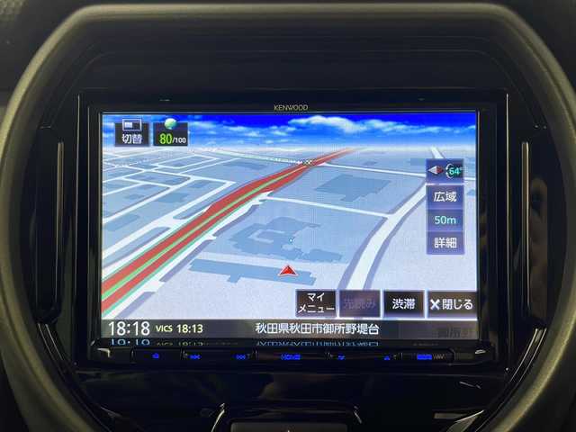 スズキ ハスラー タフワイルド・ターボ 秋田県 2024(令6)年 0.1万km未満 オフブルーメタリック/ブラック 2トーン 4WD/ケンウッドナビ/（AM/FM/CD/DVD/BT）/フルセグTV/前席シートヒーター/プッシュスタート/スマートキー/LEDヘッドライト/オートライト/オートマチックハイビーム/フォグランプ/ルーフレール/純正15インチアルミホイール/パドルシフト/アイドリングストップ/ヒルディセントコントロール/スズキセーフティサポート/衝突被害軽減ブレーキ/レーンキープアシスト/レーダークルーズコントロール/コーナーセンサー