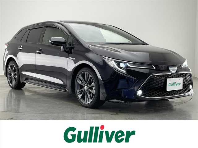 トヨタ カローラツーリング ハイブリッド ダブルバイビー 愛知県 2019(令1)年 5.3万km スパークリングブラックパールクリスタルシャイン 純９型ＤＡ　フルセグＴＶ　Ｂｌｕｅｔｏｏｔｈ　バックカメラ　トヨタセーフティセンス　衝突軽減　レーンキープ　黒ハーフレザー　電子パーキング　純正ドラレコ　ＥＴＣ　ワイヤレス充電　スマートキー　禁煙車