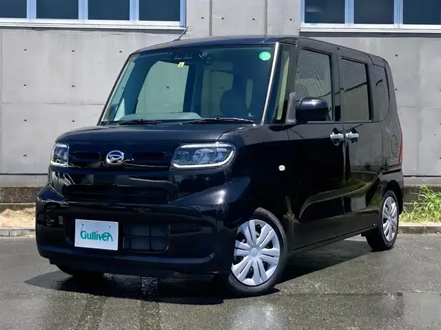 ダイハツ タント X セレクション 静岡県 2020(令2)年 2.1万km ブラックマイカメタリック スマートアシスト/コンフォータブルパック/社外7インチメモリーナビ(CN-RE06WD)/　AM FM CD DVD Bluetooth SD/ビルトインETC/LEDオートヘッドランプ/シートヒーター(前席)/前後方クリアランスソナー/片側パワースライドドア/センターピラーレス/充電用USBポート/スマートキー2本/フルセグTV/バックモニター/前後方ドライブレコーダー