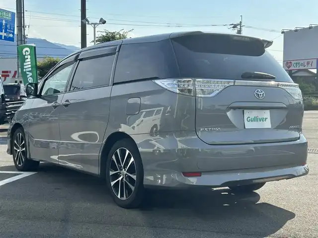 トヨタ エスティマ アエラス 兵庫県 2012(平24)年 5.6万km アイスチタニウムマイカメタリック 純正ナビ（Bluetooth/フルセグTV/DVD再生）/ETC/バックカメラ/クルーズコントロール/三列シート/二列目オットマン/前方ドライブレコーダー/両側パワースライドドア/フォグランプ/ISOFIX/ステアリングリモコン/ドアバイザー
