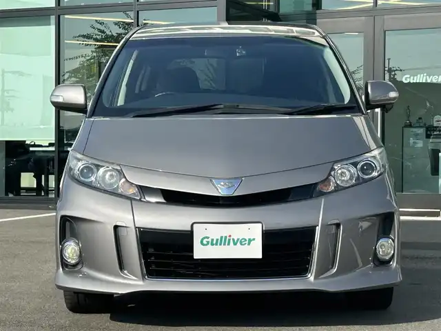 トヨタ エスティマ アエラス 兵庫県 2012(平24)年 5.6万km アイスチタニウムマイカメタリック 純正ナビ（Bluetooth/フルセグTV/DVD再生）/ETC/バックカメラ/クルーズコントロール/三列シート/二列目オットマン/前方ドライブレコーダー/両側パワースライドドア/フォグランプ/ISOFIX/ステアリングリモコン/ドアバイザー