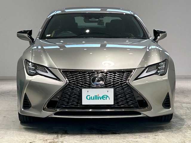レクサス ＲＣ 350 Fスポーツ 宮城県 2019(平31)年 7.5万km ソニックチタニウム サンルーフ/３眼LEDヘッドライト/オレンジブレーキキャリパー/レクサスセーフティシステム/・プリクラッシュセーフティシステム/・レーダークルーズコントロール/・レーントレーシングアシスト/・レーンデバーチャーアラート/・オートマチックハイビーム/・クリアランスソナー/純正SDナビ/バックカメラ/テレビキャンセラー/ブラインドスポットモニター/Bluetooth/パドルシフト/ステアリングヒーター/シートヒーター/エアシート/パワーシート/シートメモリー/レザーシート/純正ビルトインETC2.0/前後ドライブレコーダー/純正アルミホイール/純正フロアマット
