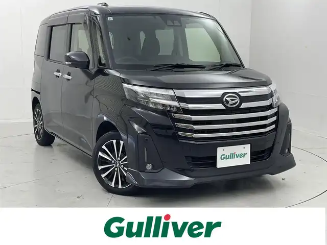 ダイハツ トール カスタムG ターボ 茨城県 2021(令3)年 3.2万km ブラックマイカメタリック 純正ナビ/全周囲カメラ/フルセグ/衝突被害軽減ブレーキ/車線逸脱抑制装置/レーダークルーズコントロール/オートマチックハイビーム/クリアランスソナー/両側電動スライドドア/ETC/ドラレコ/純正15インチAW/LEDヘッドライト/スマートキー