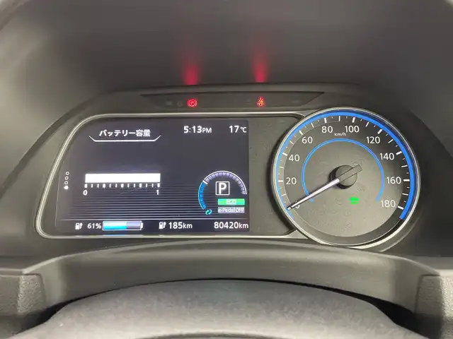 日産 リーフ X 新潟県 2019(平31)年 8.1万km スーパーブラック ワンオーナー/プロパイロット/純正メモリナビ/　フルセグTV/Bluetooth/CD/DVD/USB/衝突被害軽減ブレーキ/レーダークルーズコントロール/BSW(後側方車両検知警報)/RCTA(後退時車両検知警報)/前席シートヒーター/アラウンドビューモニター/スマートルームミラー/ドライブレコーダー【DJ4-S】/ビルトインETC/ステアリングヒーター/前後コーナーセンサー/横滑り防止装置/レザーステアリング/ステアリングスイッチ