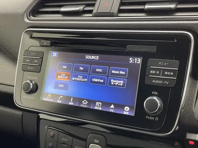 日産 リーフ X 新潟県 2019(平31)年 8.1万km スーパーブラック ワンオーナー/プロパイロット/純正メモリナビ/　フルセグTV/Bluetooth/CD/DVD/USB/衝突被害軽減ブレーキ/レーダークルーズコントロール/BSW(後側方車両検知警報)/RCTA(後退時車両検知警報)/前席シートヒーター/アラウンドビューモニター/スマートルームミラー/ドライブレコーダー【DJ4-S】/ビルトインETC/ステアリングヒーター/前後コーナーセンサー/横滑り防止装置/レザーステアリング/ステアリングスイッチ