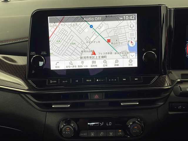 日産 オーラ ニスモ 新潟県 2021(令3)年 3.3万km ガーネットレッド/スーパーブラック 2トーン 　ワンオーナー/　日産コネクトナビ/　フルセグテレビ/　アラウンドビューモニター/　アイドリングストップ/　ウィンカーミラー/　プロパイロット/　ドアバイザー/　プッシュスタート/　ETC/　デジタルインナーミラー/　インテリジェントキー/　LEDヘッドライト/　Bluetooth