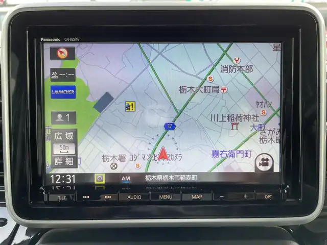 スズキ スペーシア カスタム HYBRID XS ターボ 栃木県 2019(平31)年 7.1万km ピュアホワイトP 純正SDナビ/・CN-RZ846/・Bluetooth CD DVD/・TV フルセグ/・アラウンドビューモニター/クルーズコントロール/両側パワースライドドア/純正ナビ連動ドライブレコーダー/ETC/ヘッドアップディスプレイ/パドルシフト/リアサンシェード/ハーフレザーシート/純正15インチアルミホイール/衝突被害軽減システム/コーナーセンサー/オートライト/LEDヘッドライト