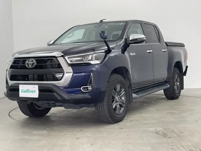 トヨタ ハイラックス Z 三重県 2021(令3)年 1.9万km ダークブルーマイカ /禁煙車//純正7型ナビ/　フルセグTV/Bluetooth//TRD製格納ステップ//コーナーセンサー//フォグライト//レーダークルーズコントロール//純正アルミホイール//前後ドラレコ//バックカメラ//鍵付きトノカバー//ヒッチメンバー//ETC//ステアリングスイッチ//プッシュスタート//スマートキー