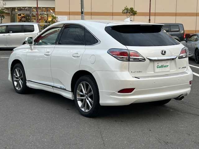 レクサス ＲＸ 宮城県 2013(平25)年 5.2万km ホワイトパールクリスタルシャイン 走行距離：51953km/モデリスタエアロ/１００Ｖ充電/サンルーフ/シートヒーター・エアシート/純正ナビ/追従機能付きクルーズコントロール/電動リアゲート/レザーシート/前後コーナーセンサー/純正フロアマット/純正アルミホイール/ＬＥＤライト/バックカメラ/ＥＴＣ/左サイドカメラ/ステアリングヒーター/純正ドアバイザー/ヘッドライトウォッシャー/AM・FM・TV・BT・AUX・USB・DISC・HDD