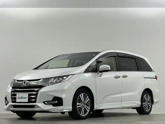 ホンダ オデッセイ G エアロ ホンダセンシング 埼玉県 2018(平30)年 1.7万km プラチナホワイトパール 純正９型ナビ　両側電動　Ｂカメラ　ＥＴＣ　フルセグＴＶ　アダプティブクルーズコントロール　レーンキープ　ＬＥＤヘッドライト　純正フロアマット　スマートキー　ＨＤＭＩ　Ｂｌｕｅｔｏｏｔｈ
