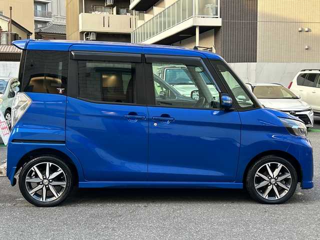 日産 デイズ ルークス ハイウェイスター Gターボ 埼玉県 2018(平30)年 4.3万km オーシャンブルーP 登録時42692km/純正メモリナビ/フルセグ/BT/CD/DVD/iPod/アラウンドビューモニター/衝突被害軽減ブレーキ/レーンキープアシスト/横滑り防止装置/アイドリングストップ/クルーズコントロール/コーナーセンサー/ETC/ドライブレコーダー/プッシュスタート/サーキュレーター/両側パワースライドドア/電動格納ミラー/ウィンカーミラー/オートライト/オートマチックハイビーム/純正フロアマット/LEDヘッドライト/フォグランプ/純正15インチアルミホイール/スマートキー/保証書/取説/ナビ取説