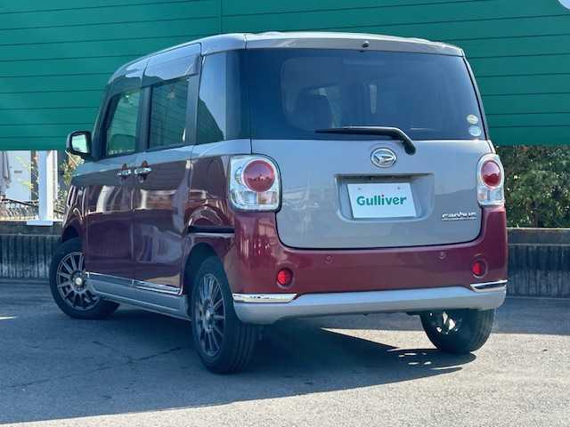 ダイハツ ムーヴ キャンバス G メイクアップ SA Ⅲ 茨城県 2018(平30)年 5.4万km スムースグレーマイカメタリック/ファイアークォーツレッドメタリック 2トーン 社外ナビゲーション/CD/DVD/Bluetooth/フルセグTV/バックカメラ/スマートアシストIII/・衝突警報機能/・衝突回避支援ブレーキ機能/・車線逸脱警報機能	/・誤発進抑制機能(前方)	/・誤発進抑制機能(後方)	/・先行車発進お知らせ機能	/・オートハイビーム	/ETC/両側パワースライドドア/社外AW/オートライト/LEDヘッドライト/保証書、取扱説明書