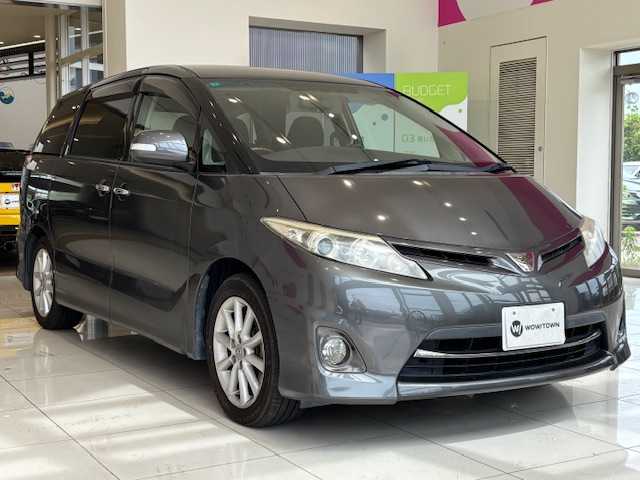 トヨタ エスティマ アエラス Gエディション 埼玉県 2011(平23)年 9.6万km グレーメタリック フリップダウンモニター/SDナビ/　　CD/DVD/BT/AUX/バックカメラ/両側パワースライドドア/クルーズコントロール/HIDオートライト/純正17インチアルミホイール/ステアリングスイッチ/アイドリングストップ/スマートキー2本/ビルトインETC/禁煙車
