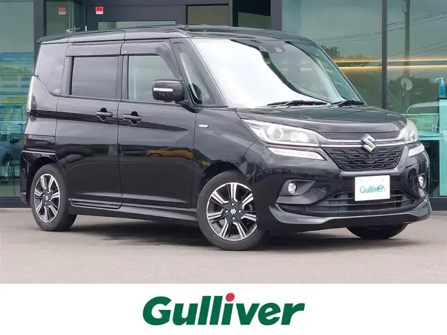 スズキ ソリオ バンディット HV MV 東京都 2019(平31)年 7万km スーパーブラックパール 社外ナビ/全方位モニター/ビルトインETC/両側パワースライドドア/シートヒーター/パドルシフト/衝突軽減ブレーキ/レーンキープアシスト/レーダークルーズコントロール/スマートキー/純正15インチAW