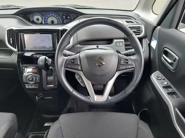 スズキ ソリオ バンディット HV MV 東京都 2019(平31)年 7万km スーパーブラックパール 社外ナビ/全方位モニター/ビルトインETC/両側パワースライドドア/シートヒーター/パドルシフト/衝突軽減ブレーキ/レーンキープアシスト/レーダークルーズコントロール/スマートキー/純正15インチAW
