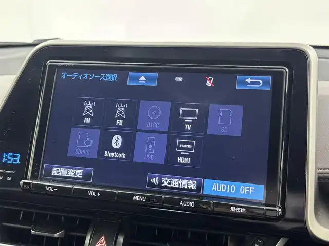 トヨタ Ｃ－ＨＲ G LEDエディション 福井県 2017(平29)年 4.8万km メタルストリームM 純正ナビゲーション/型式：NSZT-Y66T/【AM/FM/CD/Bluetooth/フルセグTV】/バックカメラ/ETC/衝突軽減ブレーキ/クルーズコントロール（追従有）/車線逸脱警報機能/ハーフレザーシート/シートヒーター（運転席/助手席）/オートライト/LEDヘッドライド/フォグランプ/プッシュスタート/スマートキー/スペアキー/純正フロアマット/ドアバイザー