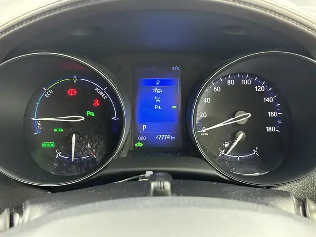 トヨタ Ｃ－ＨＲ G LEDエディション 福井県 2017(平29)年 4.8万km メタルストリームM 純正ナビゲーション/型式：NSZT-Y66T/【AM/FM/CD/Bluetooth/フルセグTV】/バックカメラ/ETC/衝突軽減ブレーキ/クルーズコントロール（追従有）/車線逸脱警報機能/ハーフレザーシート/シートヒーター（運転席/助手席）/オートライト/LEDヘッドライド/フォグランプ/プッシュスタート/スマートキー/スペアキー/純正フロアマット/ドアバイザー