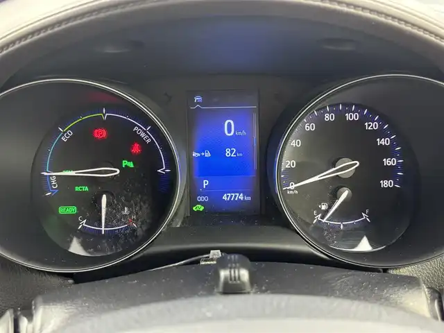 トヨタ Ｃ－ＨＲ G LEDエディション 福井県 2017(平29)年 4.8万km メタルストリームM 純正ナビゲーション/型式：NSZT-Y66T/【AM/FM/CD/Bluetooth/フルセグTV】/バックカメラ/ETC/衝突軽減ブレーキ/クルーズコントロール（追従有）/車線逸脱警報機能/ハーフレザーシート/シートヒーター（運転席/助手席）/オートライト/LEDヘッドライド/フォグランプ/プッシュスタート/スマートキー/スペアキー/純正フロアマット/ドアバイザー