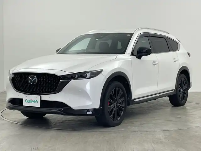 マツダ ＣＸ－８ XD スポーツアピアランス 群馬県 2023(令5)年 3.3万km ロジウムホワイトプレミアムメタリック 純正８．８型ナビ　ＢＯＳＥサウンド　全周囲カメラ　ワイヤレス充電　レザーシート　シートヒーター　エアシート　パワーシート　電動リアゲート　前後ドラレコ　ＥＴＣ　ルーフレール　衝突被害軽減ブレーキ　禁煙