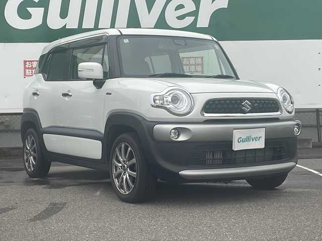 スズキ クロスビー HYBRID MZ 福島県 2020(令2)年 3万km ピュアホワイトP ４WD/ワンオーナー/衝突軽減ブレーキ/純正ナビ/（FM/AM/DVD/Bluetooth）/全方位カメラ/LEDヘッドライト/オートライト/アイドリングストップ/横滑り防止装置/レーンキープアシスト/コーナーセンサー/ETC/純正フロアマット/社外16インチAW/シートヒーター/取扱説明書