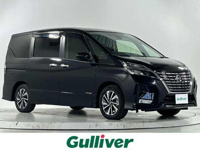 日産 セレナ ハイウェイスター V 佐賀県 2020(令2)年 3.2万km ダイヤモンドブラック 純正9型ナビ/AM/FM/CD/DVD/Bluetooth/フルセグTV/アラウンドビューモニター/クルーズコントロール/両側パワースライドドア/ETC/衝突被害軽減システム/LEDヘッドライト/フォグランプ/後席テーブル（カップホルダー付き）/ロールサンシェード/純正アルミホイール/純正フロアマット/純正ドアバイザー/前後ソナー/純正ドライブレコーダー/ステアリングリモコン