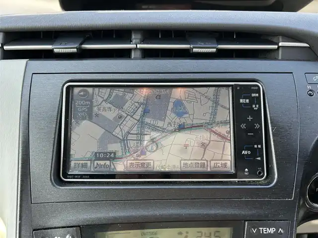 トヨタ プリウス S 三重県 2009(平21)年 17.8万km ホワイトパールクリスタルシャイン 登録時177343km/純正ナビ/(FM/AM/CD/DVD/HDD/ワンセグTV)/ビルトインETC/AUTOライト/フォグランプ/プッシュスタート/PWRMODE/ECOMODE/禁煙車