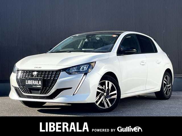 プジョー ２０８ アリュール 栃木県 2022(令4)年 2.2万km パールⅡ 純正DA（AppleCarPlay/AM/FM/USB）/アダプティブクルーズコントロール/置くだけ充電/レーンポジショニングアシスト/サイドカメラ/バックカメラ/社外ドライブレコーダー（前後）/純正16インチアルミ/ETC/スマートキー