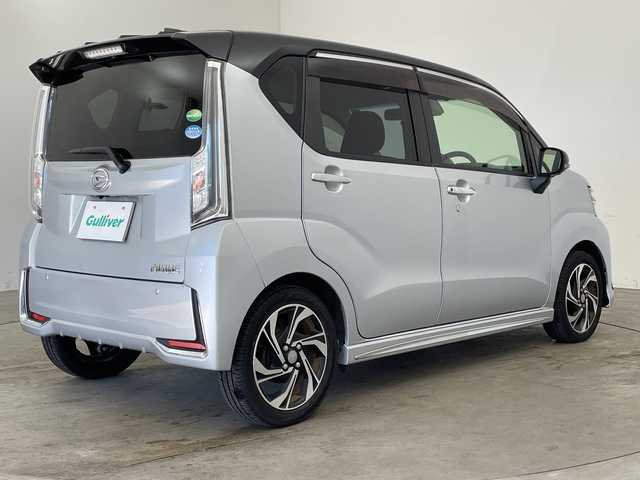 ダイハツ ムーヴ カスタム RS ハイパーLTD SAⅢ 滋賀県 2019(令1)年 6.4万km ブラックマイカメタリック/ブライトシルバーメタリック 2トーン ・純正ナビ/Bluetooth/CD/DVD/TV/SD/・全方位カメラ/・ビルトインETC/・スマートアシストIII/衝突回避支援ブレーキ機能/衝突警報機能/誤発進抑制制御機能（前方・後方）/オートハイビーム/先行車発進お知らせ機能/車線はみ出し警報/・ハーフレザーシート/・シートヒーター/・ドライブレコーダー/・ＬＥＤヘッドライト/・純正15インチアルミホイール/・純正フロアマット/・スマートキー