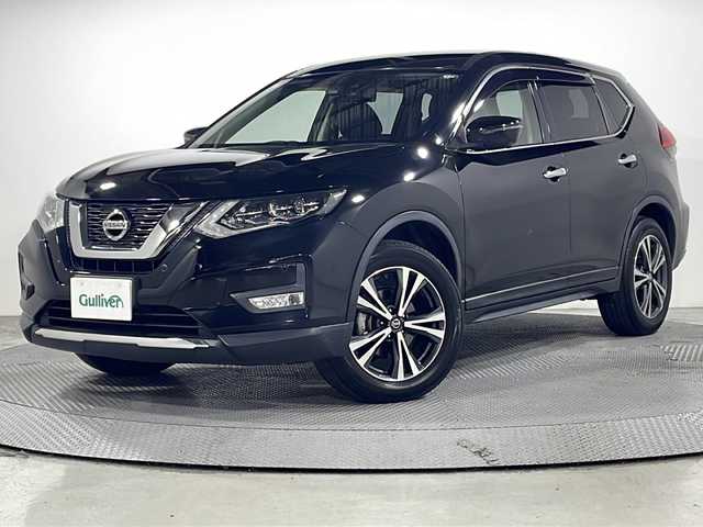 日産 エクストレイル 20Xi 広島県 2019(平31)年 6.1万km ダイヤモンドブラック 純正ナビ　/アラウンドビューモニター　/デジタルインナーミラー　/クルーズコントロール　/電動リアゲート　/レーンキープ　/衝突軽減　/ミラーヒーター　/コーナーセンサー　/ＥＴＣ　/ドラレコ　/ＬＥＤヘッドライト　/フォグ/純正18インチアルミホイール（225/60/R 18）/エアバック（運転席/助手席）