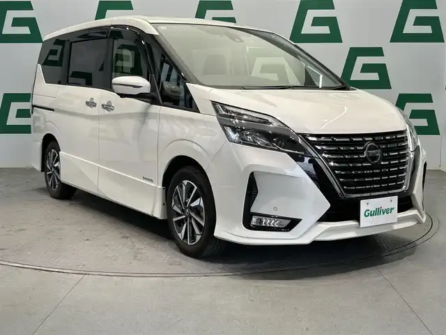日産 セレナ ハイウェイスター 鹿児島県 2020(令2)年 4.7万km ブリリアントホワイトパール 純正ＳＤナビ【ＭＭ３１９Ｄ－Ｗ】　/アラウンドビューモニター　/プロパイロット　/ブラインドスポットモニター　/電動パーキングブレーキ　/オートブレーキホールド　/革巻きステアリング　/ステアリングリモコン　/純正ドアバイザー/電動格納ミラー/純正前方ドライブレコーダー【DJ4-D】/社外後方ドライブレコーダー/LEDヘッドライト