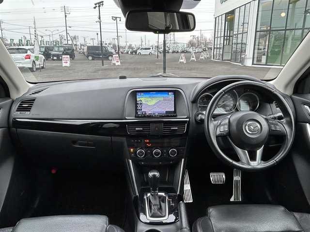 マツダ ＣＸ－５ XD Lパッケージ 道央・札幌 2014(平26)年 14.9万km ジェットブラックマイカ ４WD/社外SDナビ/バックカメラ/ETC/電格ミラー/ウィンカーミラー/シートヒーター/プッシュスタート/スマートキー/レザーシート/ステアリングスイッチ/クルーズコントロール/AAC/サンルーフ/衝突被害軽減ブレーキ/AFS