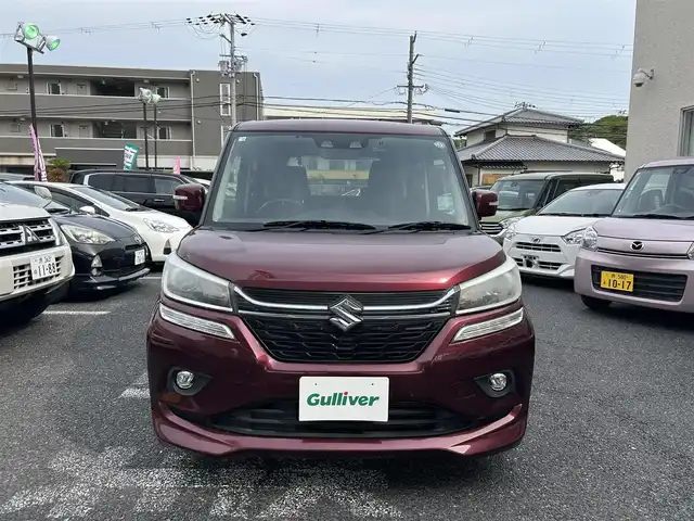 スズキ ソリオ バンディット HV MV 大阪府 2018(平30)年 3.5万km クラレットレッドM レーダーブレーキサポート/社外ナビ/CD/DVD/Bluetooth/バックカメラ/ETC/ドライブレコーダー/純正１５インチAW/クルーズコントロール/パドルシフト/革巻きステアリング/LEDヘッドライト/フォグランプ/アイドリングストップ/純正マット/ドアバイザー/保証書/取扱説明書