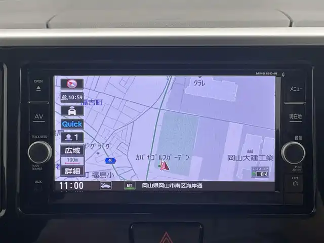 日産 デイズ ルークス ハイウェイスターX Gパッケージ 岡山県 2018(平30)年 5.9万km プレミアムパープルP 純正ナビ　/衝突軽減ブレーキ　/両側電動スライドドア　/アラウンドビューモニター　/ＥＴＣ　/純正ＬＥＤヘッドライト　/Ｂｌｕｅｔｏｏｔｈ　/フルセグＴＶ　/アイドリングストップ　/オートライト　/スマートー　/スペアキー/取扱説明書/ベンチシート/ABS/横滑り防止/オートハイビーム/純正ドライブレコーダー/USB