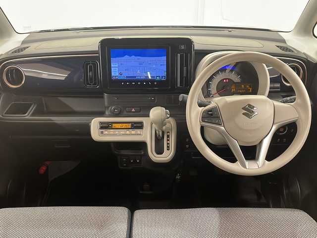 スズキ ワゴンＲ スマイル HYBRID X 道央・札幌 2022(令4)年 2.5万km インディゴブルーメタリック/ホワイト2トーン /4WD//寒冷地仕様//純正メモリナビ//純正フルセグテレビ//ドアバイザー//全方位カメラ//バックカメラ//アイドリングストップ//パーキングアシスト//プッシュスタート//スペアキー//両側パワースライドドア//ETC//LEDヘッドライト//フォグランプ