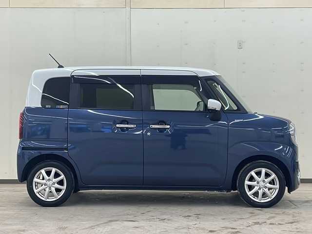 スズキ ワゴンＲ スマイル HYBRID X 道央・札幌 2022(令4)年 2.5万km インディゴブルーメタリック/ホワイト2トーン /4WD//寒冷地仕様//純正メモリナビ//純正フルセグテレビ//ドアバイザー//全方位カメラ//バックカメラ//アイドリングストップ//パーキングアシスト//プッシュスタート//スペアキー//両側パワースライドドア//ETC//LEDヘッドライト//フォグランプ