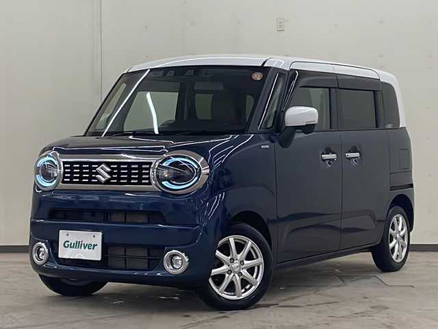 スズキ ワゴンＲ スマイル HYBRID X 道央・札幌 2022(令4)年 2.5万km インディゴブルーメタリック/ホワイト2トーン /4WD//寒冷地仕様//純正メモリナビ//純正フルセグテレビ//ドアバイザー//全方位カメラ//バックカメラ//アイドリングストップ//パーキングアシスト//プッシュスタート//スペアキー//両側パワースライドドア//ETC//LEDヘッドライト//フォグランプ