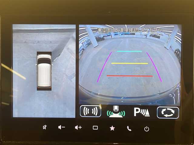 スズキ ワゴンＲ スマイル HYBRID X 道央・札幌 2022(令4)年 2.5万km インディゴブルーメタリック/ホワイト2トーン /4WD//寒冷地仕様//純正メモリナビ//純正フルセグテレビ//ドアバイザー//全方位カメラ//バックカメラ//アイドリングストップ//パーキングアシスト//プッシュスタート//スペアキー//両側パワースライドドア//ETC//LEDヘッドライト//フォグランプ
