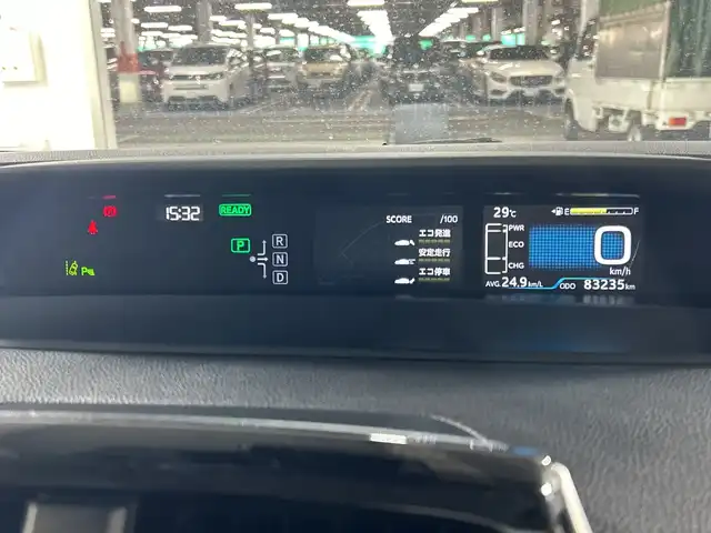 トヨタ プリウス S 福岡県 2019(平31)年 8.4万km ホワイトパールクリスタルシャイン 禁煙車/純正メモリナビ/・CD/SD/BT/ワンセグTV/・バックモニター/トヨタセーフティセンス/モデリスタエアロ/クリアランスソナー/革巻きステアリング/・ステアリングリモコン/LEDヘッドライト/・オートライト/ETC/純正フロアマット/純正ドアバイザー