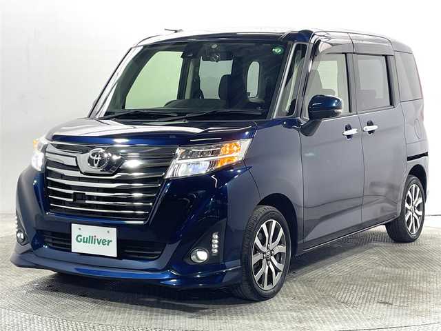 トヨタ ルーミー カスタムG－T 大阪府 2018(平30)年 1.7万km レーザーブルークリスタルシャイン 純正ナビ(フルセグ/DVD再生/Bluetooth) 360カメラ ETC 両側パワースライドドア 衝突軽減 クルコン レーンアシスト アイドリングストップ スマートキー 前後ドラレコ