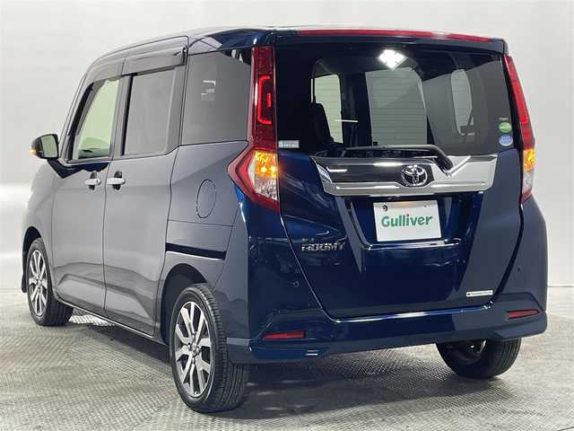 トヨタ ルーミー カスタムG－T 大阪府 2018(平30)年 1.7万km レーザーブルークリスタルシャイン 純正ナビ(フルセグ/DVD再生/Bluetooth) 360カメラ ETC 両側パワースライドドア 衝突軽減 クルコン レーンアシスト アイドリングストップ スマートキー 前後ドラレコ