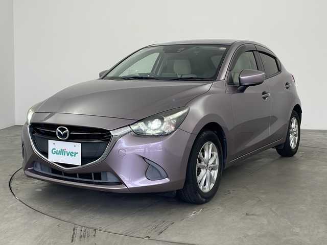 マツダ デミオ 13S Lパッケージ 兵庫県 2014(平26)年 4.7万km スモーキーローズマイカ ・純正ナビ＆Bluetooth＆CD/DVD＆USB＆TV/・バックカメラ/・前方ドライブレコーダー/・純正フロアマット/・ハーフレザーシート/・純正15インチアルミホイール/・ABS/・横滑り防止機能/・盗難防止装置/・オートライト/・LEDヘッドライト/・W＋サイドエアバック/・MTモード付AT/・アイドリングストップ/・スマートキー/・AACエアコン