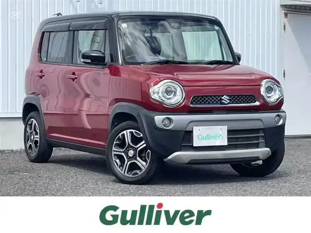 スズキ ハスラー X 熊本県 2015(平27)年 6.5万km フェニックスレッドパール/ブルーイッシュブラックパール ワンオーナー/純正ナビ/・AM/FM/USB/iPod/BT/・ワンセグTV/バックカメラ/横滑り防止機能/衝突被害軽減システム/革巻きステアリング/・ステアリングリモコン/オートライト/・HIDライト/・フォグランプ/D席シートヒーター/電動格納ミラー/・ウィンカーミラー/純正ドアバイザー/純正フロアマット/純正アルミホイール/スマートキー/・スペアキー