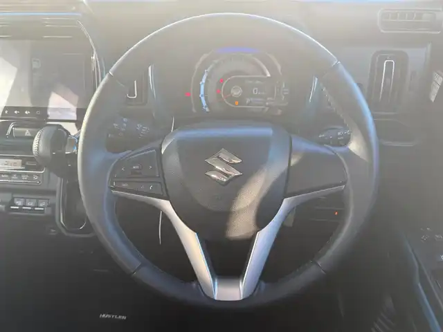 スズキ ハスラー HYBRID X 岩手県 2022(令4)年 3.2万km デニムブルー ガンメタリック 2トーン 純正９型ナビ　全周囲Ｃ　フルセグ　シートヒーター　ＤＶＤ再生　ＢＴ　ビルドインＥＴＣ　ダウンヒルアシスト　ミラーヒーター　純正１５ＡＷ　オートＬＥＤライト　フォグランプ　コーナーセンサー　スペアキー