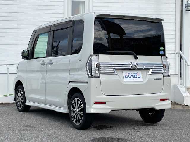 ダイハツ タント カスタム X トップED SA Ⅲ 富山県 2017(平29)年 9.2万km パールホワイトⅢ (株)IDOMが運営する【じしゃロン富山店】の自社ローン専用車両になります。こちらは現金またはオートローンご利用時の価格です。自社ローンご希望の方は別途その旨お申し付け下さい/純正SDナビ/FM/AM/CD/DVD/フルセグ/SD/HDMI/USB//Bluetooth接続/バックカメラ/バックセンサー/両側パワースライドドア/スマートアシストIII（衝突回避支援システム）/横滑り防止装置/D席シートヒーター/HIDヘッドライト/オートライト/ステアリングリモコン/プッシュスタート/スマートキー/スペアキー１本/取説/保証書