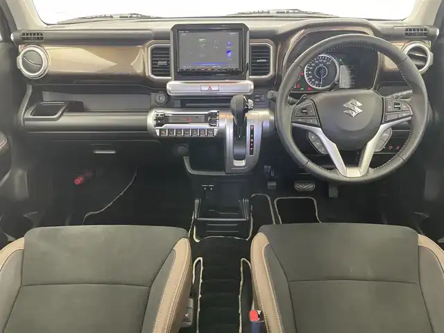スズキ クロスビー HYBRID MZ 愛知県 2022(令4)年 2.9万km 黒Ⅱ 純正ナビ　セーフティサポート　追従クルコン　全方位カメラ　禁煙　フルセグ　DVD　ETC　茶ハーフレザー　シートヒーター　衝突軽減　車線逸脱　パドルシフト　リアコーナーセンサー　LEDライト　フォグ　Bluetooth　USB　オートハイビーム　純正フロアマット　社外１５インチAW（JOKER）
